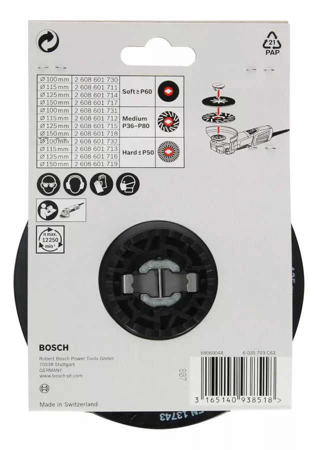 Plateau de ponçage XLock 125mm medium Bosch